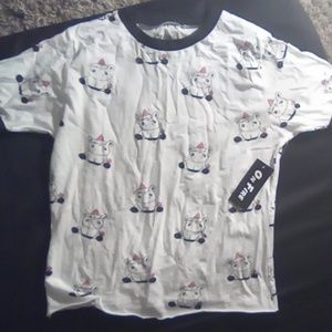 White unicorn shirt